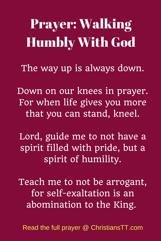 Prayer- Walking Humbly with God