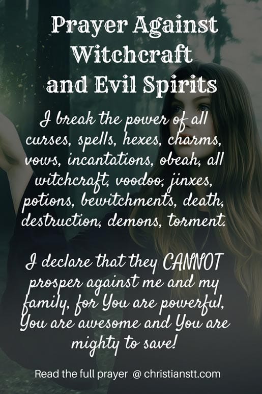 Prayer For evil Spirits To Leave - CHURCHGISTS.COM