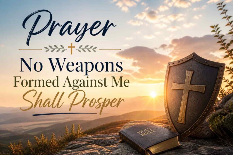 Prayer: No Weapons Formed Against Me Shall Prosper