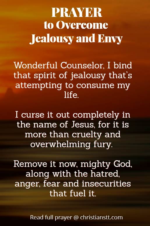 Prayer to Overcome Jealousy and envy