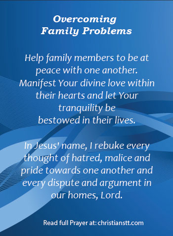prayer to solve family problems