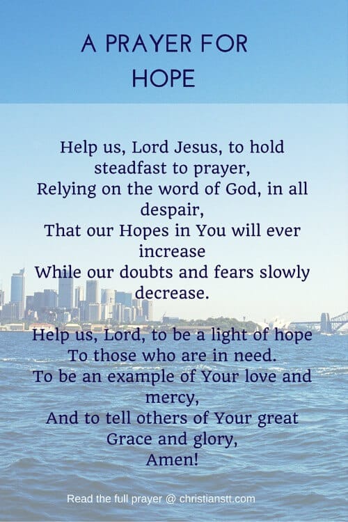 Prayer For Hope Faith Peace And Strength Prayer For Hope, Faith, Peace ...