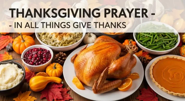 Thanksgiving Prayer In All Things Give Thanks