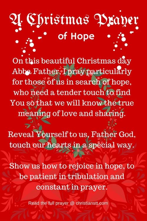 A Christmas Prayer of hope