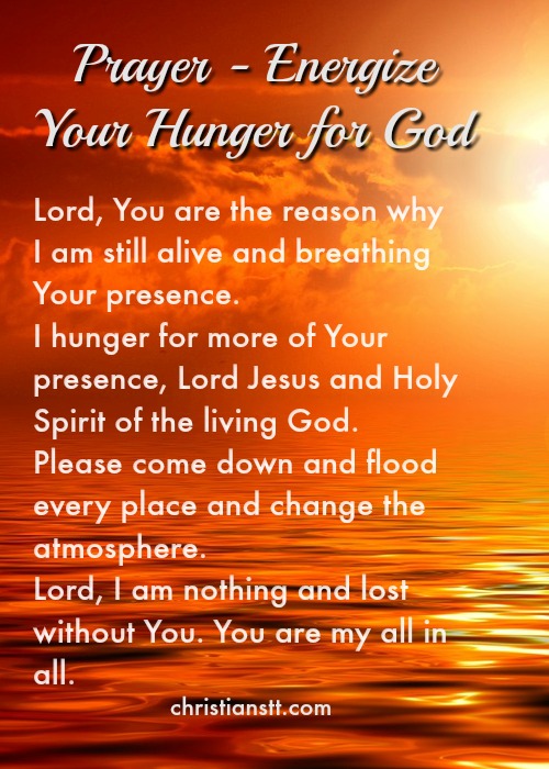 prayer - hunger for God