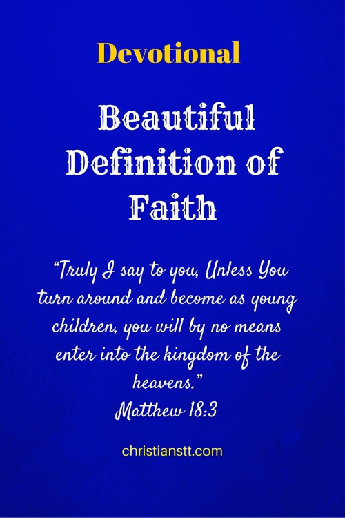 Devotional – Beautiful Definition of Faith