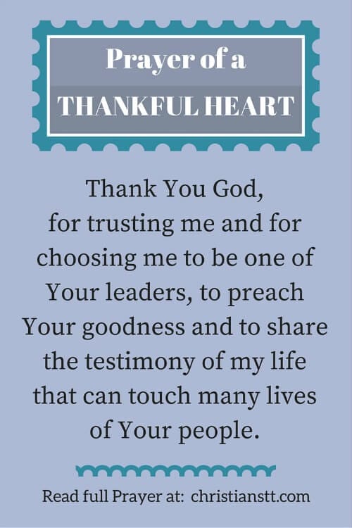 Wonderful Prayer Of A Thankful Heart! - ChristiansTT