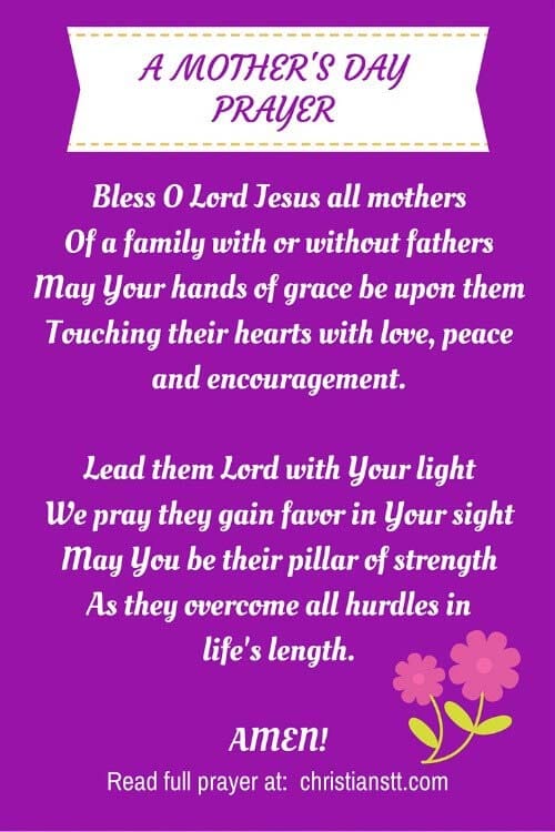 Mother's Day Prayer To Lift Up And Bless Mothers ChristiansTT