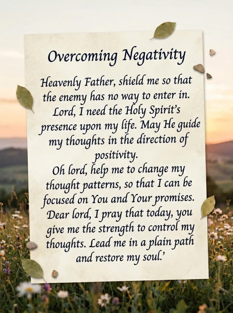 Prayer Against Negativity
