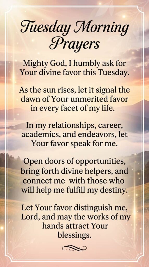 7 Uplifting Tuesday Morning Prayers For A Joyful Day