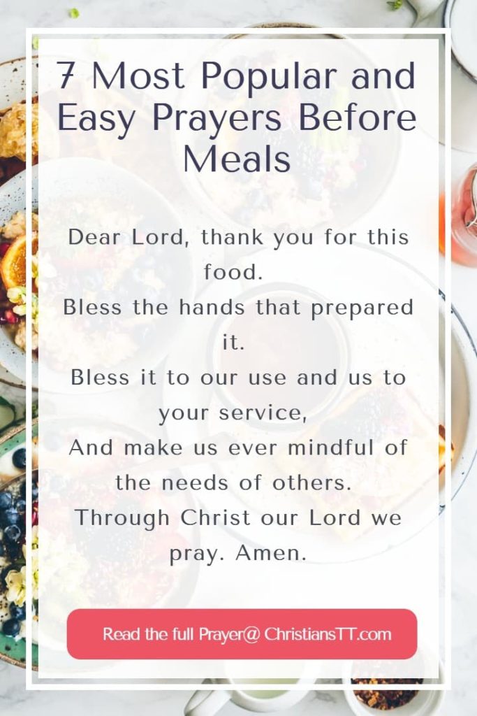 7 Most Popular and Easy Prayers Before Meals