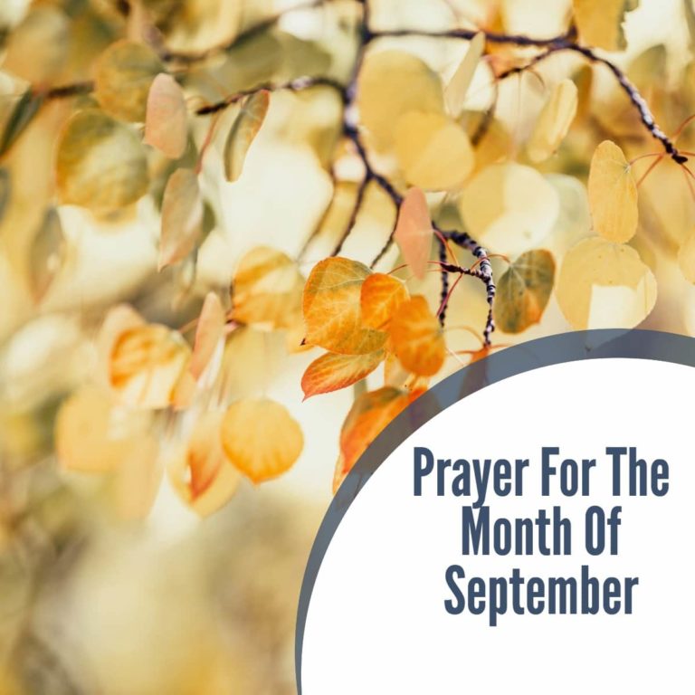 Powerful Prayer For The Month Of September
