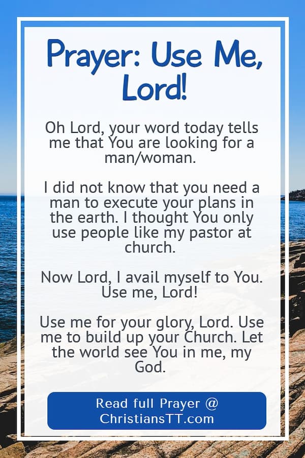 Prayer: Use Me, Lord!