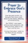 Powerful Prayer To Embrace God's Presence - ChristiansTT
