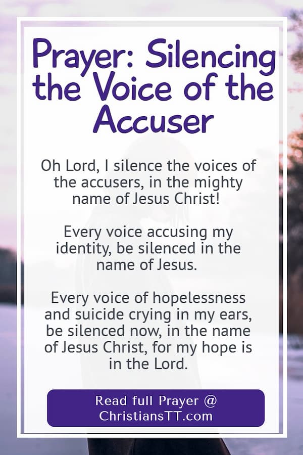 Prayer: Silencing the Voice of the Accuser