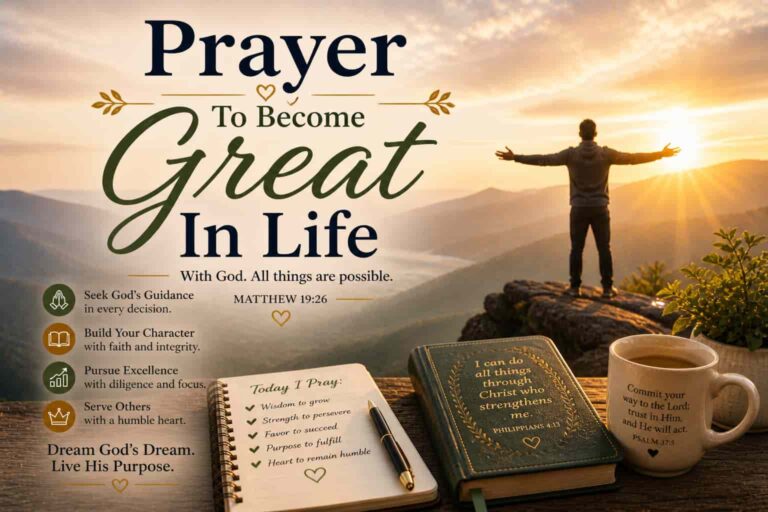 Prayer To Become Great In Life