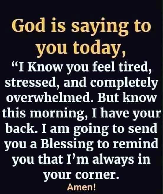 God is saying to you today.