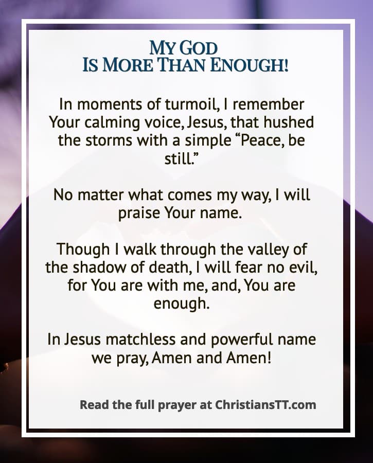 My God is more than enough