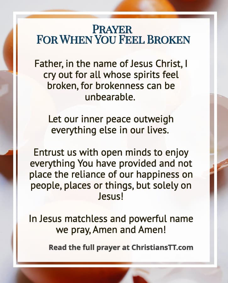 Prayer 

For When You Feel Broken