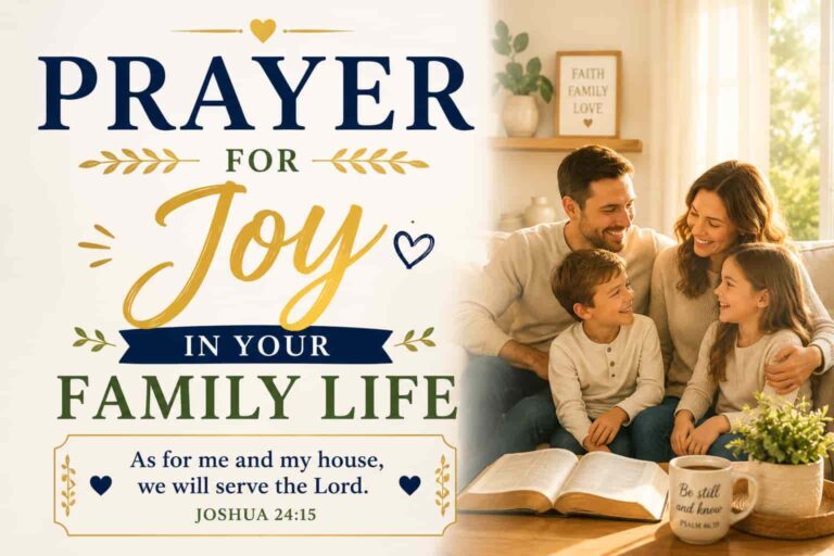 Prayer For Joy In Your Family Life