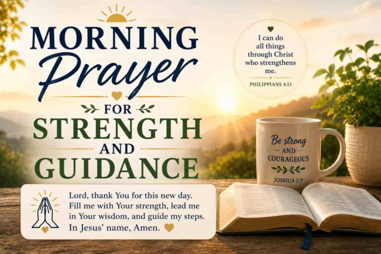 Morning Prayer For Strength And Guidance