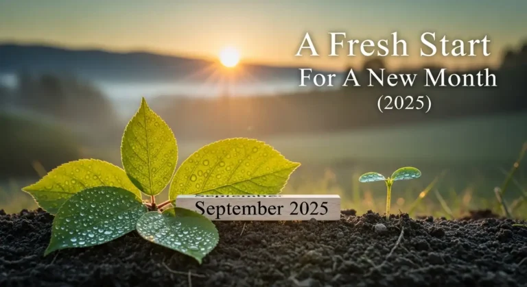 Daily Prayer For Today - A Fresh Start For A New Month