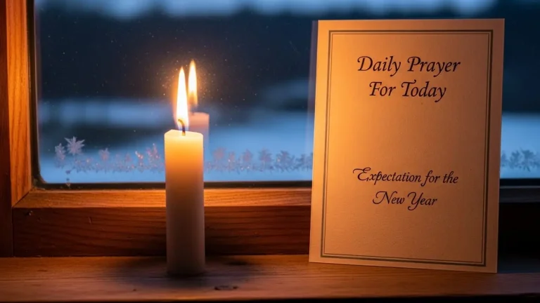 Daily Prayer For Today - Expectation for the New Year