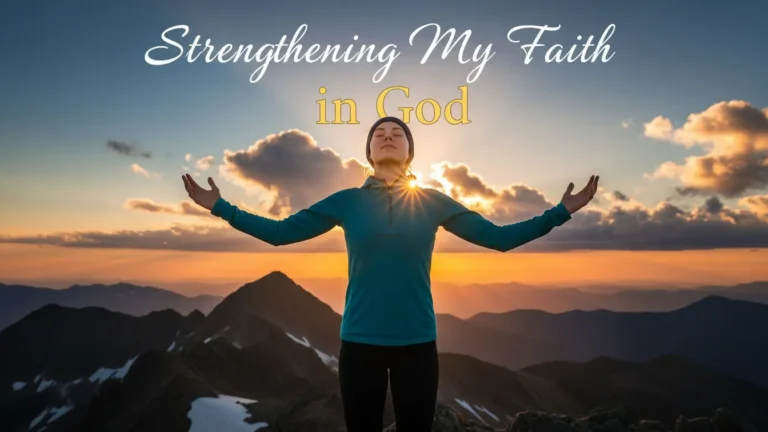 Daily Prayer For Today- Strengthening My Faith in God