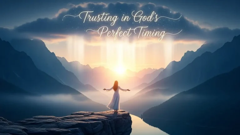 Daily Prayer For Today- Trusting in God’s Perfect Timing