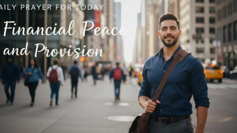 Daily Prayer For Today - Financial Peace and Provision
