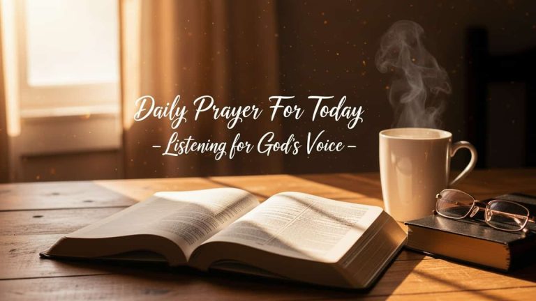 Daily Prayer For Today - Listening for God’s Voice