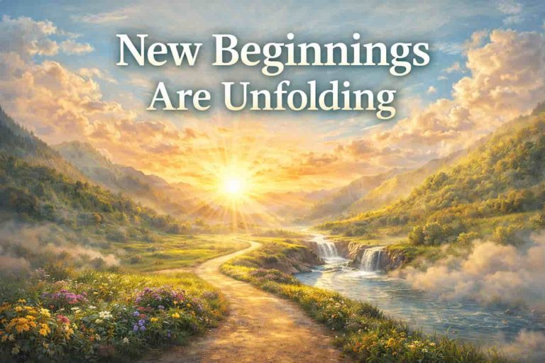 Daily Prayer For Today - New Beginnings Are Unfolding
