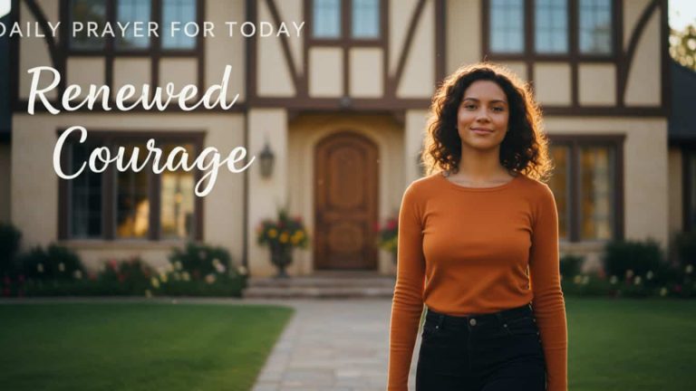 Daily Prayer For Today - Renewed Courage