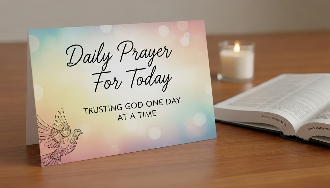 Daily Prayer For Today - Trusting God One Day at a Time