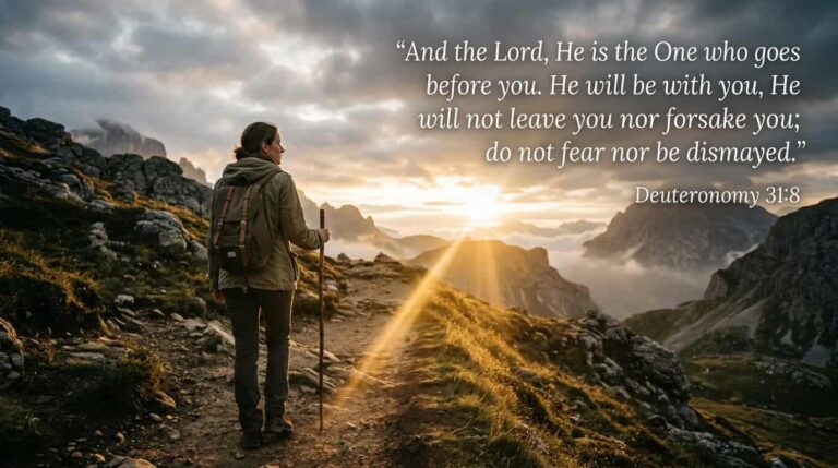 Deuteronomy 31:8 (NKJV) “And the Lord, He is the One who goes before you. He will be with you, He will not leave you nor forsake you; do not fear nor be dismayed.”
