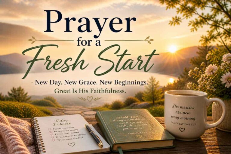 Prayer for a Fresh Start