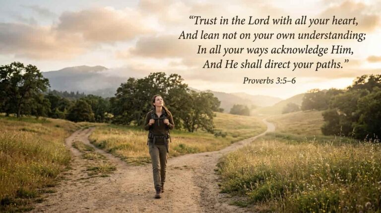Proverbs 3:5–6 (NKJV) “Trust in the Lord with all your heart, And lean not on your own understanding; In all your ways acknowledge Him, And He shall direct your paths.”