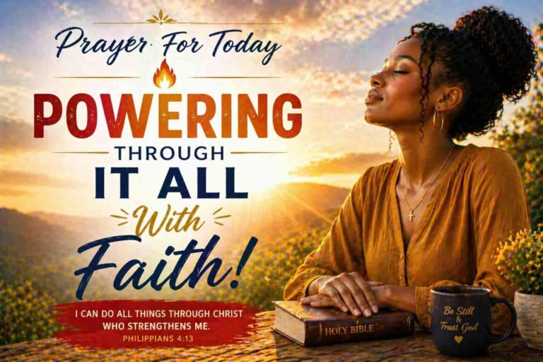 Daily Prayer For Today - 🔥 Powering Through It All With Faith!