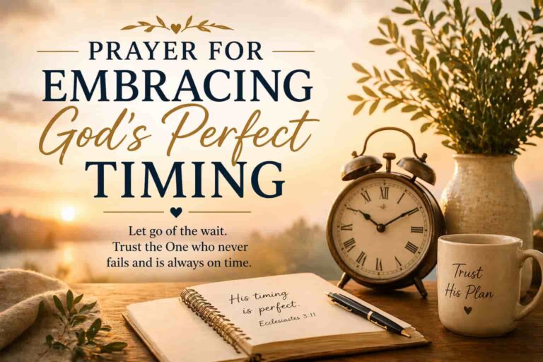 Daily Prayer For Today - Prayer For Embracing God's Perfect Timing