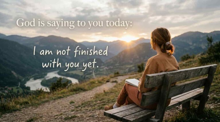 God is saying to you today: