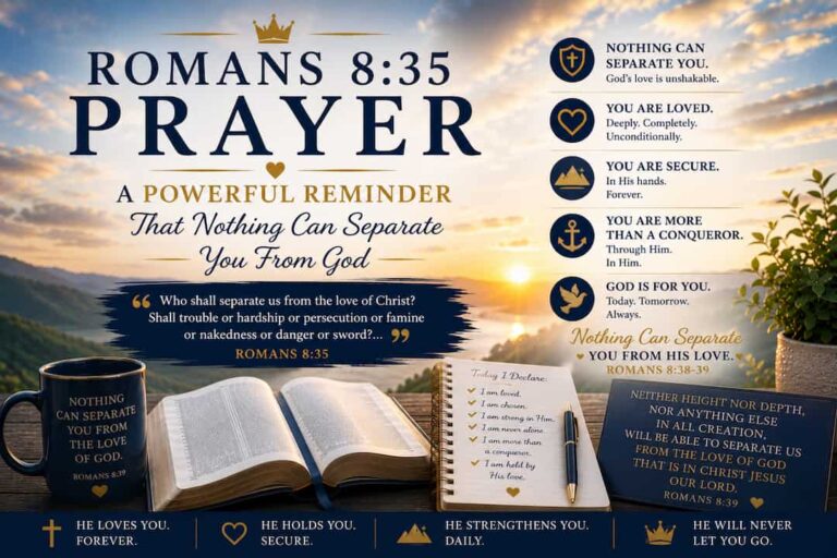 Romans 8-35 Prayer - A Powerful Reminder That Nothing Can Separate You From God