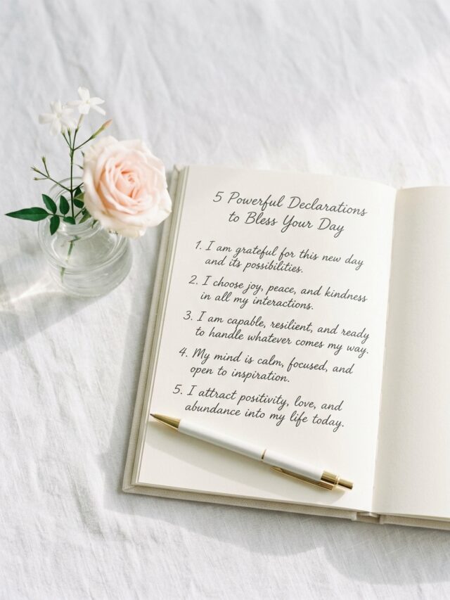5 Declarations to Start Your Day