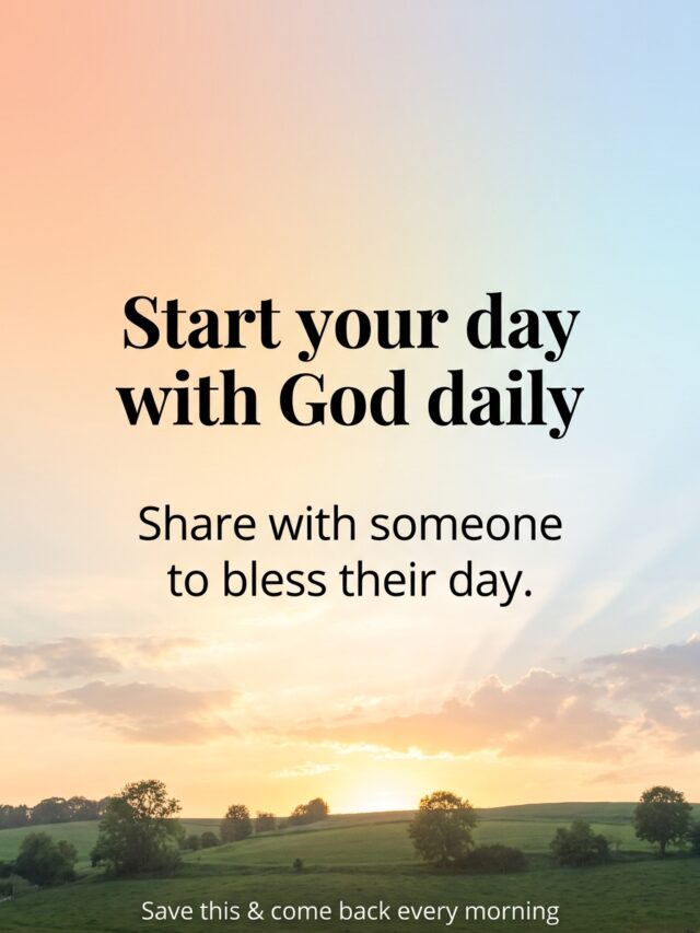 Starting Your Day With God