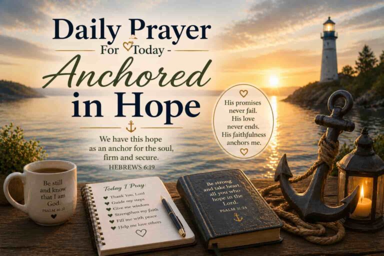 Daily Prayer For Today - Anchored in Hope