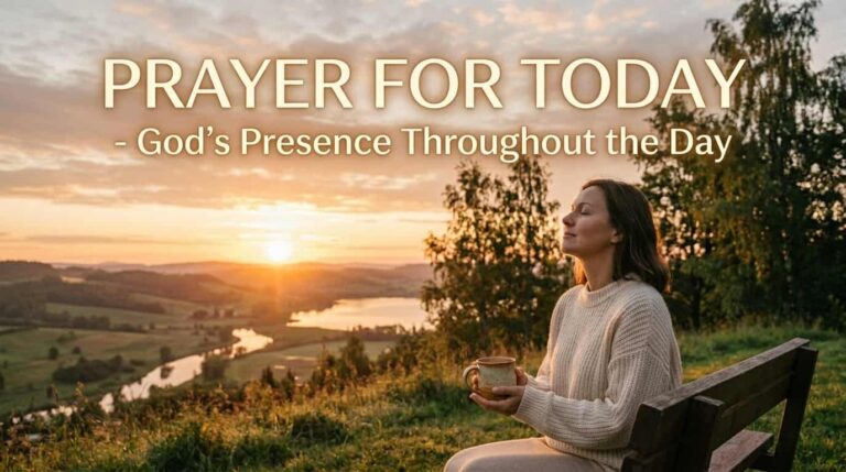 Daily Prayer For Today - God’s Presence Throughout the Day