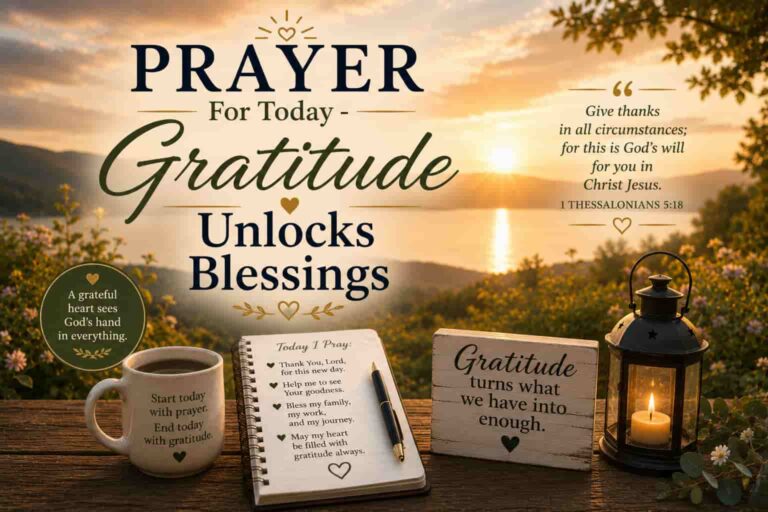 Daily Prayer For Today - Gratitude Unlocks Blessings