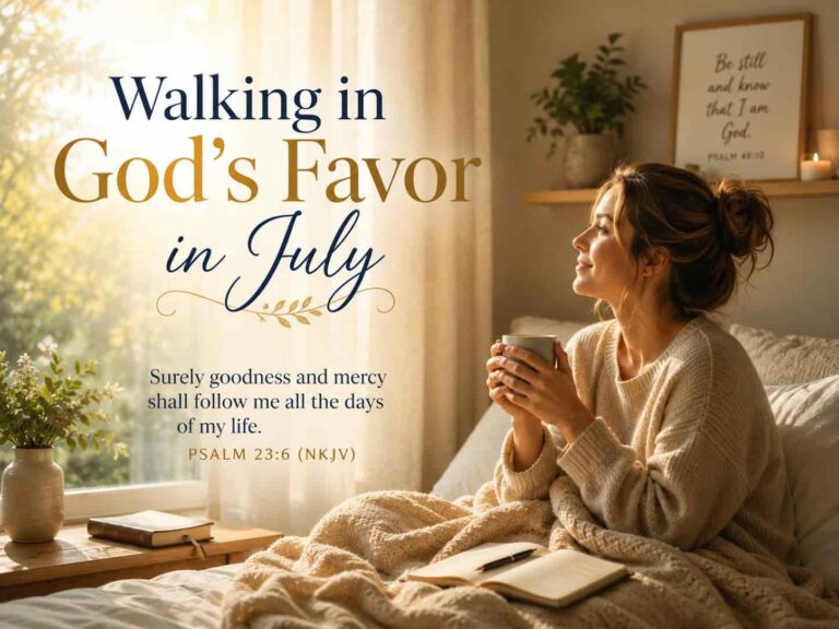 Daily Prayer Walking in Gods Favor in July