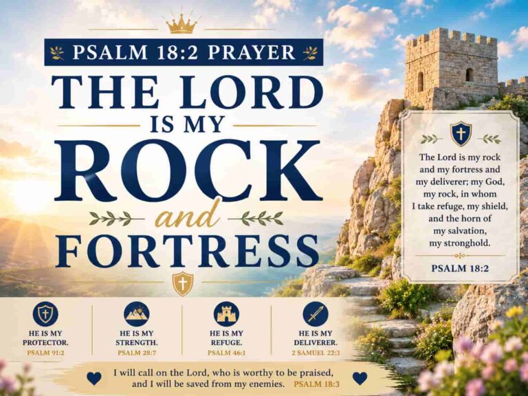 God is saying to you today: Psalm 18:2 Prayer
