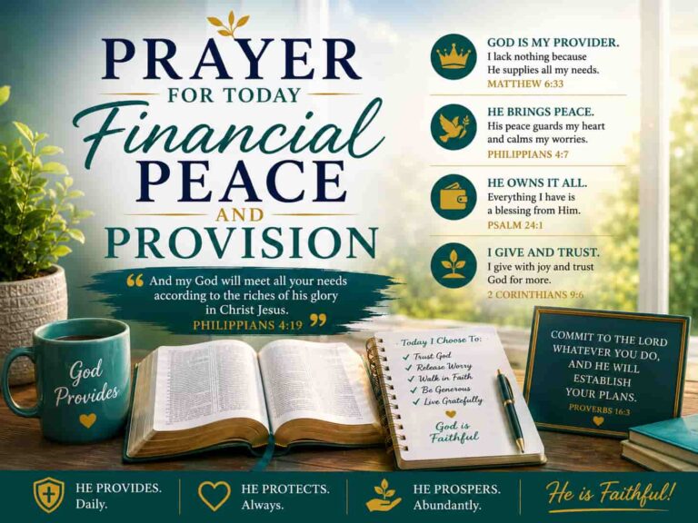 Prayer For Today - Financial Peace and Provision