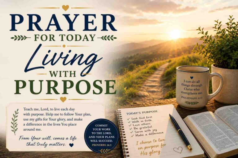 Prayer For Today - Living With Purpose
